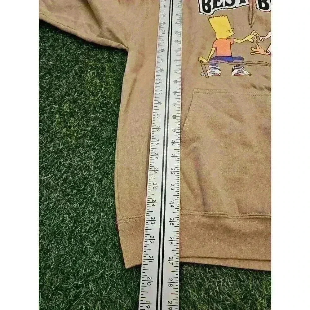 BEST BUDS Bart Simpson & Rick Morty Three Layer Hoodie Medium Smoke 420 - Picture 5 of 6